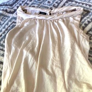 Talbots, crème, swirled tank top, gently used